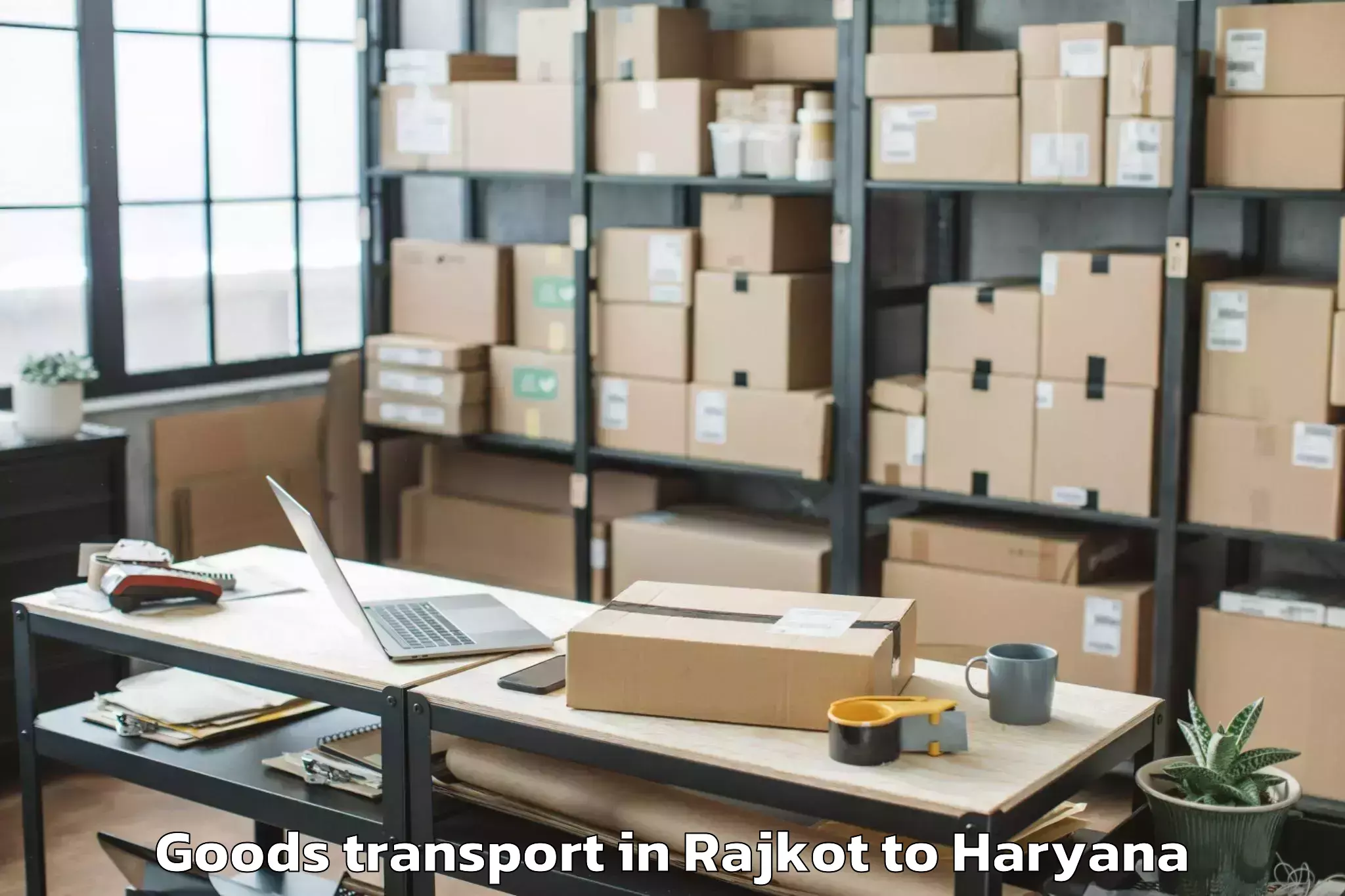 Discover Rajkot to Shahabad Markanda Goods Transport